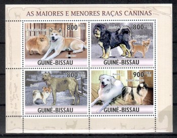 Hunde 227 Guinea - Bissau Michelnummer 4890 - 4893 postfrisch