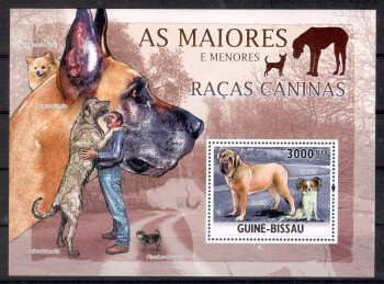 Hunde 228 Guinea - Bissau Michelnummer Block 820 postfrisch