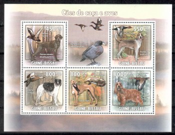 Hunde 232 Guinea - Bissau Michelnummer 4486 - 4490 postfrisch