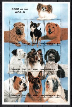 Hunde 251 Guyana Michelnummer 6054 - 6062 postfrisch