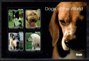 Hunde 253 Grenada Grenadinen Michelnummer 4665 - 4668 postfrisch