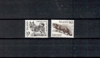 Hunde 271 Island Michelnummer 550 - 551 postfrisch