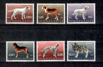 Hunde 280 Jugoslawien Michelnummer 1390 - 1395 postfrisch