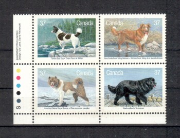 Hunde 281 Kanada Michelnummer 1097 - 1100 postfrisch