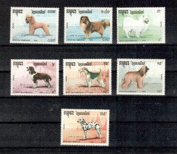 Hunde 282 Kambodscha Michelnummer 1127 - 1133 postfrisch