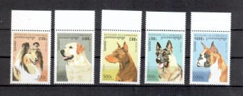 Hunde 288 Kambodscha Michelnummer 1644 - 1648 postfrisch