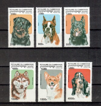 Hunde 289 Kambodscha Michelnummer 1814 - 1819 postfrisch