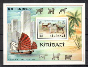 Hunde 296 Kiribati Michelnummer Block 23 postfrisch