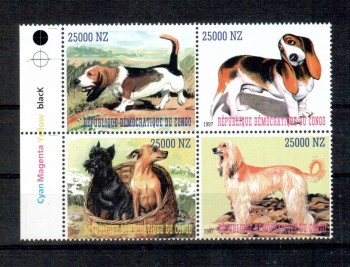 Hunde 316 Kongo Kinshasa keine Michelnummer  postfrisch
