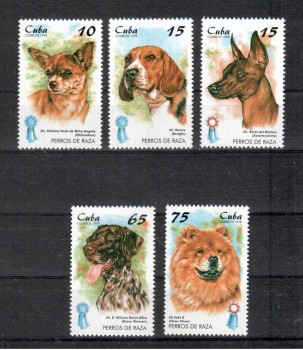 Hunde 332 Kuba Michelnummer 4101 - 4105 postfrisch