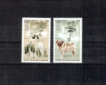 Hunde 337 Kuba Michelnummer 4774 - 4775 postfrisch