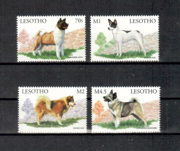 Hunde 342 Lesotho Michelnummer 1441 - 1444 postfrisch