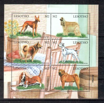Hunde 343 Lesotho Michelnummer 1445 - 1450 postfrisch