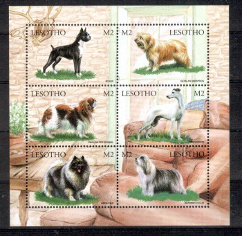 Hunde 344 Lesotho Michelnummer 1451 - 1456 postfrisch
