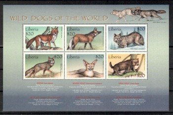 Hunde 353 Liberia Michelnummer 2664 - 2669 postfrisch