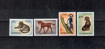 Hunde 359 Luxemburg Michelnummer 637 - 640 postfrisch