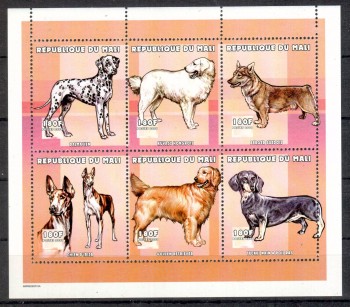 Hunde 370 Mali Michelnummer 2522 - 2527 postfrisch