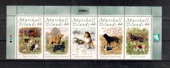 Hunde 375 Marshall Inseln Michelnummer 2492 - 2496 postfrisch
