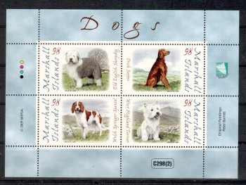 Hunde 376 Marshall Inseln Michelnummer Block 46 postfrisch