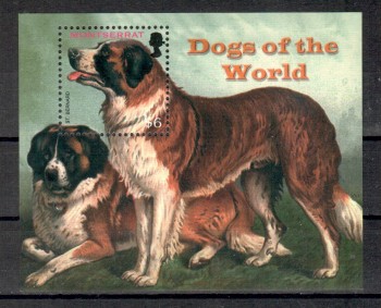 Hunde 391 Montserrat Michelnummer Block 112 postfrisch