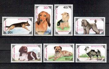 Hunde 393 Mongolei Michelnummer 2320 - 2327 postfrisch