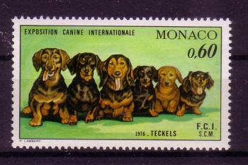 Hunde 408a Monako Michelnummer  1219 postfrisch