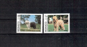 Hunde 414 Monako Michelnummer 1533 - 1534 postfrisch