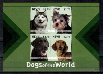 Hunde 438 Nevis Michelnummer 2654 - 2657 postfrisch