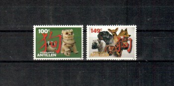 Hunde 447 Nied.Antillen Michelnummer 1422 - 1423 postfrisch