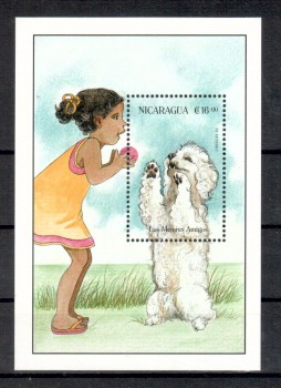 Hunde 450 Nicaragua Michelnummer Block 257 postfrisch Hunde 450 Nicaragua Michelnummer Block 257 postfrisch