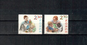 Hunde 458 Norwegen Michelnummer 984 - 985 postfrisch Hunde 458 Norwegen Michelnummer 984 - 985 postfrisch