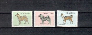 Hunde 459 Norwegen Michelnummer 878 - 880 postfrisch Hunde 459 Norwegen Michelnummer 878 - 880 postfrisch