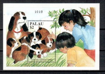 Hunde 463 Palau Michelnummer Block 102 postfrisch Hunde 463 Palau Michelnummer Block 102 postfrisch