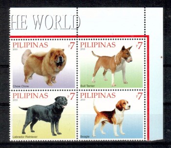 Hunde 472 Philippinen Michelnummer 4406 - 4409 postfrisch Hunde 472 Philippinen Michelnummer 4406 - 4409 postfrisch