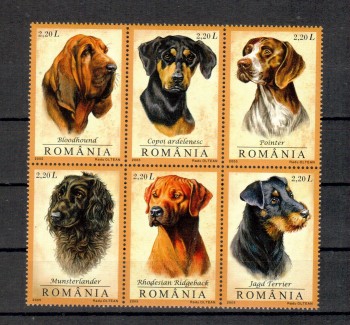 Hunde 487 Rumaenien Michelnummer 5982 - 5987 postfrisch Hunde 487 Rumaenien Michelnummer 5982 - 5987 postfrisch