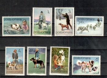 Hunde 490 Rumaenien Michelnummer 3850 - 3857 postfrisch Hunde 490 Rumaenien Michelnummer 3850 - 3857 postfrisch