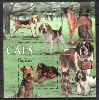 Hunde 507 St.Thomas + Prinzeninsel Michelnummer Block 840 postfrisch