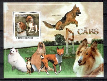 Hunde 509 St.Thomas + Prinzeninsel Michelnummer Block 794 postfrisch