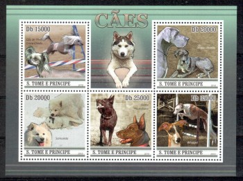 Hunde 510 St.Thomas + Prinzeninsel Michelnummer 4643 - 4647 postfrisch