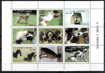 Hunde 511 St.Thomas + Prinzeninsel Michelnummer 1548 - 1556 postfrisch Hunde 511 St.Thomas + Prinzeninsel Michelnummer 1548 - 1556 postfrisch