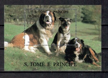Hunde 523 St.Thomas + Prinzeninsel Michelnummer Block 327 postfrisch Hunde 523 St.Thomas + Prinzeninsel Michelnummer Block 327 postfrisch