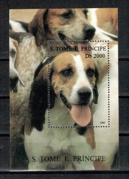 Hunde 525 St.Thomas + Prinzeninsel Michelnummer Block 332 postfrisch Hunde 525 St.Thomas + Prinzeninsel Michelnummer Block 332 postfrisch