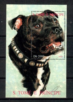 Hunde 528 St.Thomas + Prinzeninsel Michelnummer Block 335 postfrisch Hunde 528 St.Thomas + Prinzeninsel Michelnummer Block 335 postfrisch