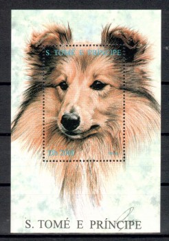 Hunde 529 St.Thomas + Prinzeninsel Michelnummer Block 336 postfrisch Hunde 529 St.Thomas + Prinzeninsel Michelnummer Block 336 postfrisch