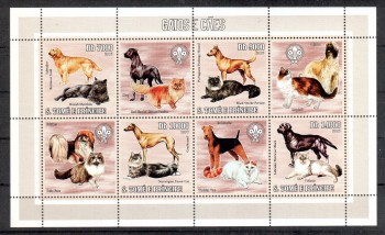 Hunde 532 St.Thomas + Prinzeninsel Michelnummer 2799 - 2802 postfrisch Hunde 532 St.Thomas + Prinzeninsel Michelnummer 2799 - 2802 postfrisch