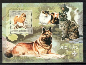 Hunde 533 St.Thomas + Prinzeninsel Michelnummer Block 548 postfrisch Hunde 533 St.Thomas + Prinzeninsel Michelnummer Block 548 postfrisch