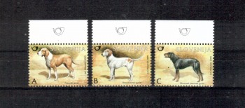 Hunde 549 Slovenien Michelnummer 556 - 558 postfrisch Hunde 549 Slovenien Michelnummer 556 - 558 postfrisch
