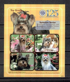 Hunde 569 St.Vincent Michelnummer 6637 - 6640 postfrisch