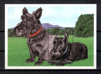 Hunde 571 St.Vincent Michelnummer Block 456 postfrisch