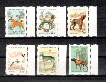 Hunde 575 Tadschikistan Michelnummer 447 - 452 postfrisch